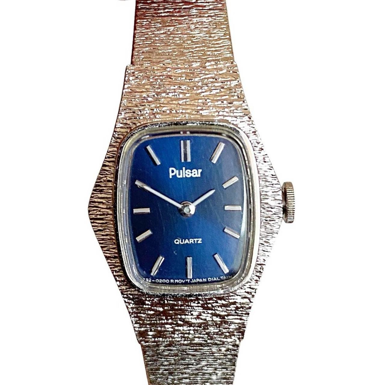 Pulsar watch blue outlet face