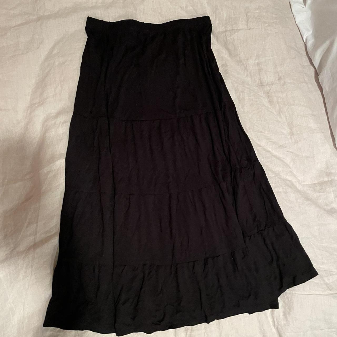 Long black philosophy skirt #90s Long skirt... - Depop