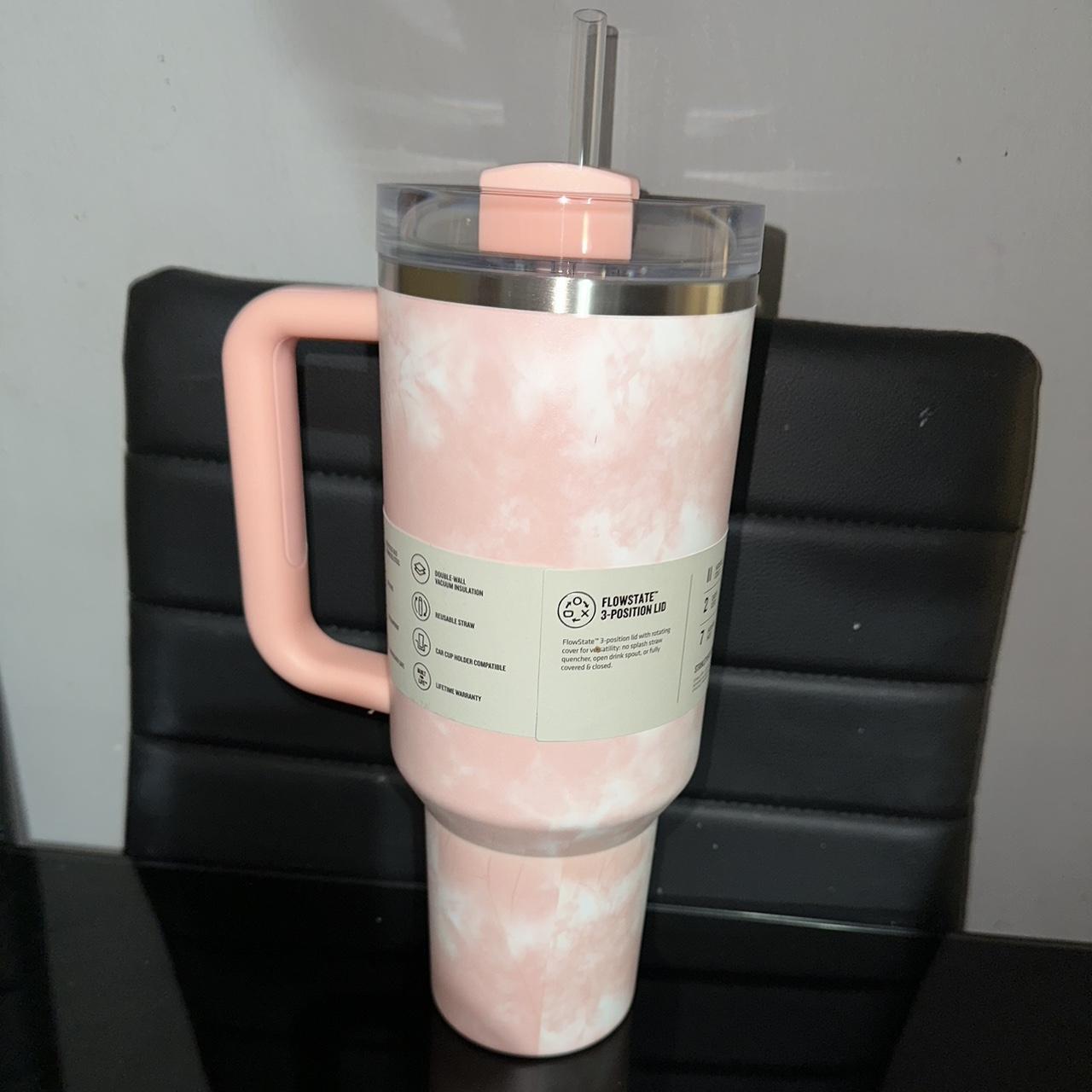 NWT Stanley 40 oz. Rose Quartz Quencher FlowState - Depop