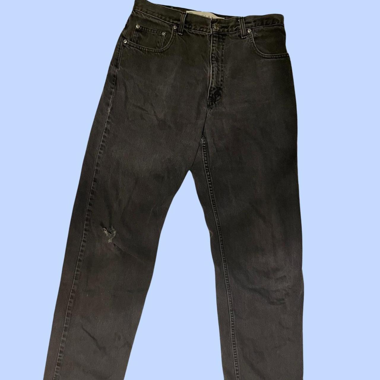 33W x 34L • mens dark gray / black jeans, relaxed... Depop