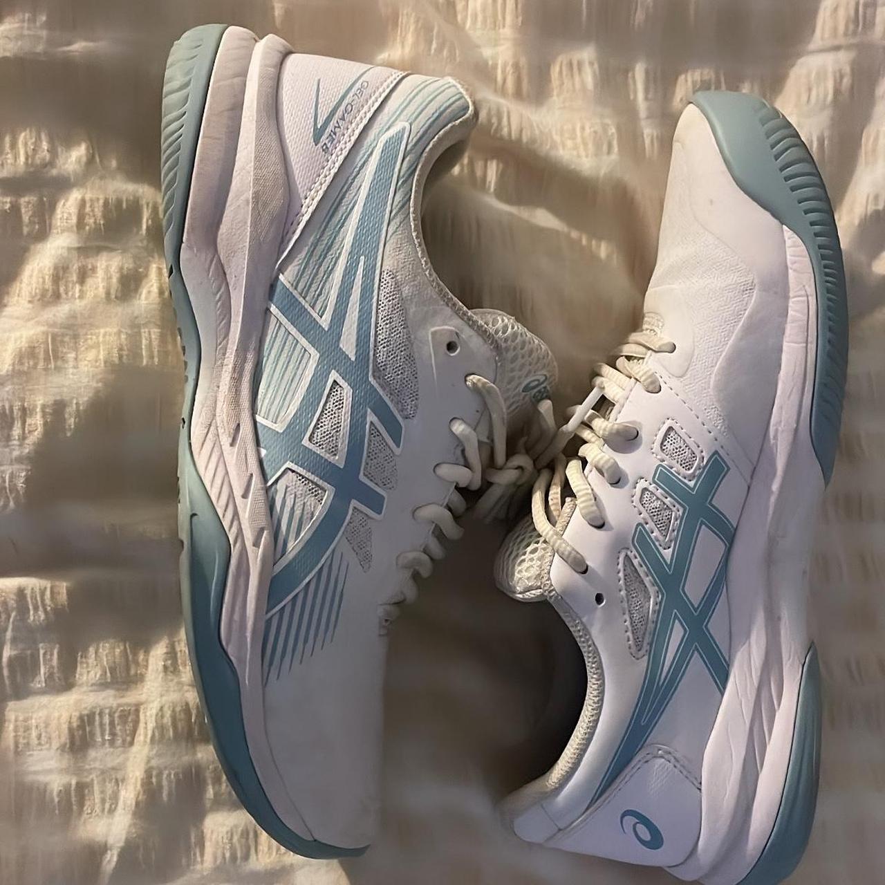 Asics blue creepier netball trainers