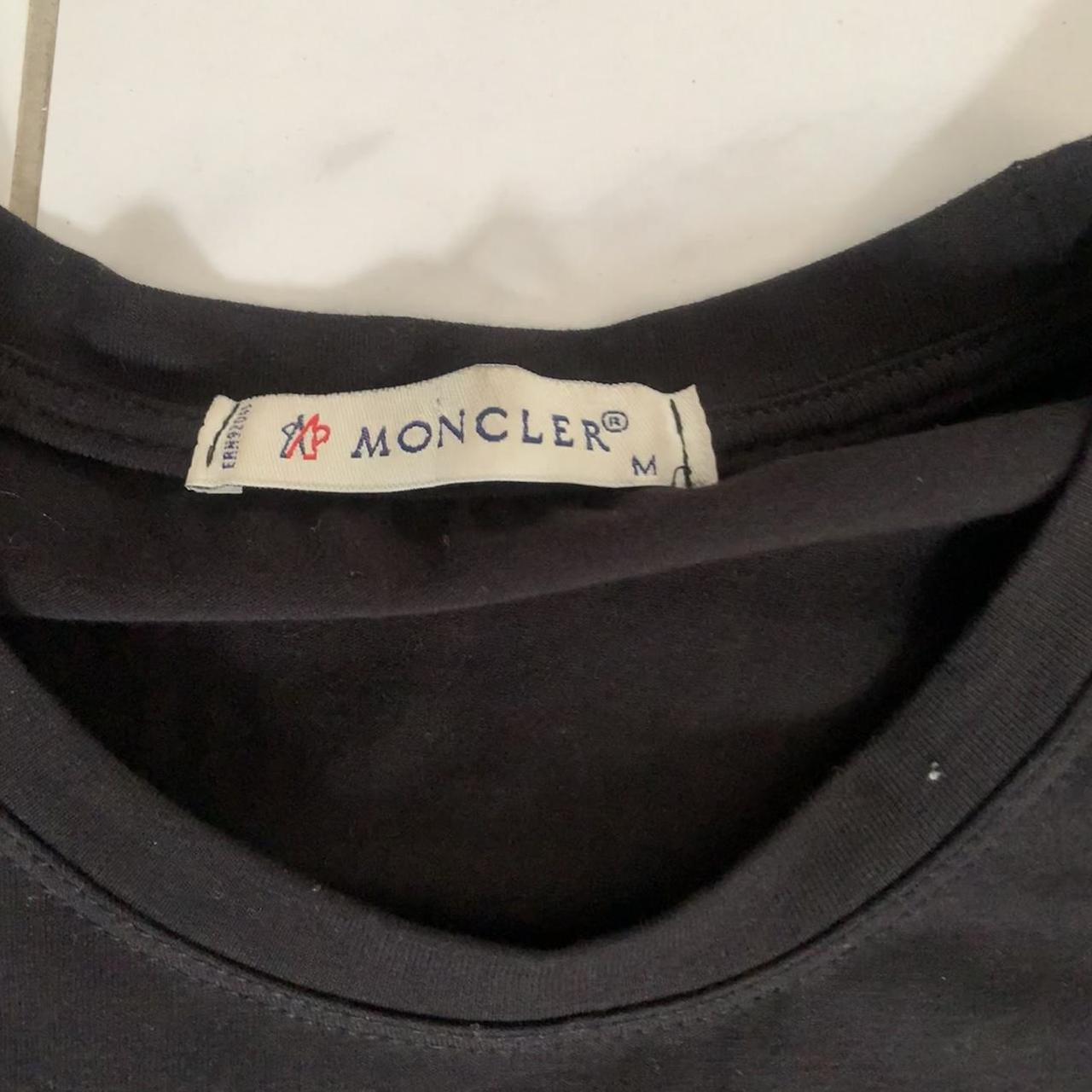 Black Moncler T-shirt 100% authentic Retail price £320 - Depop