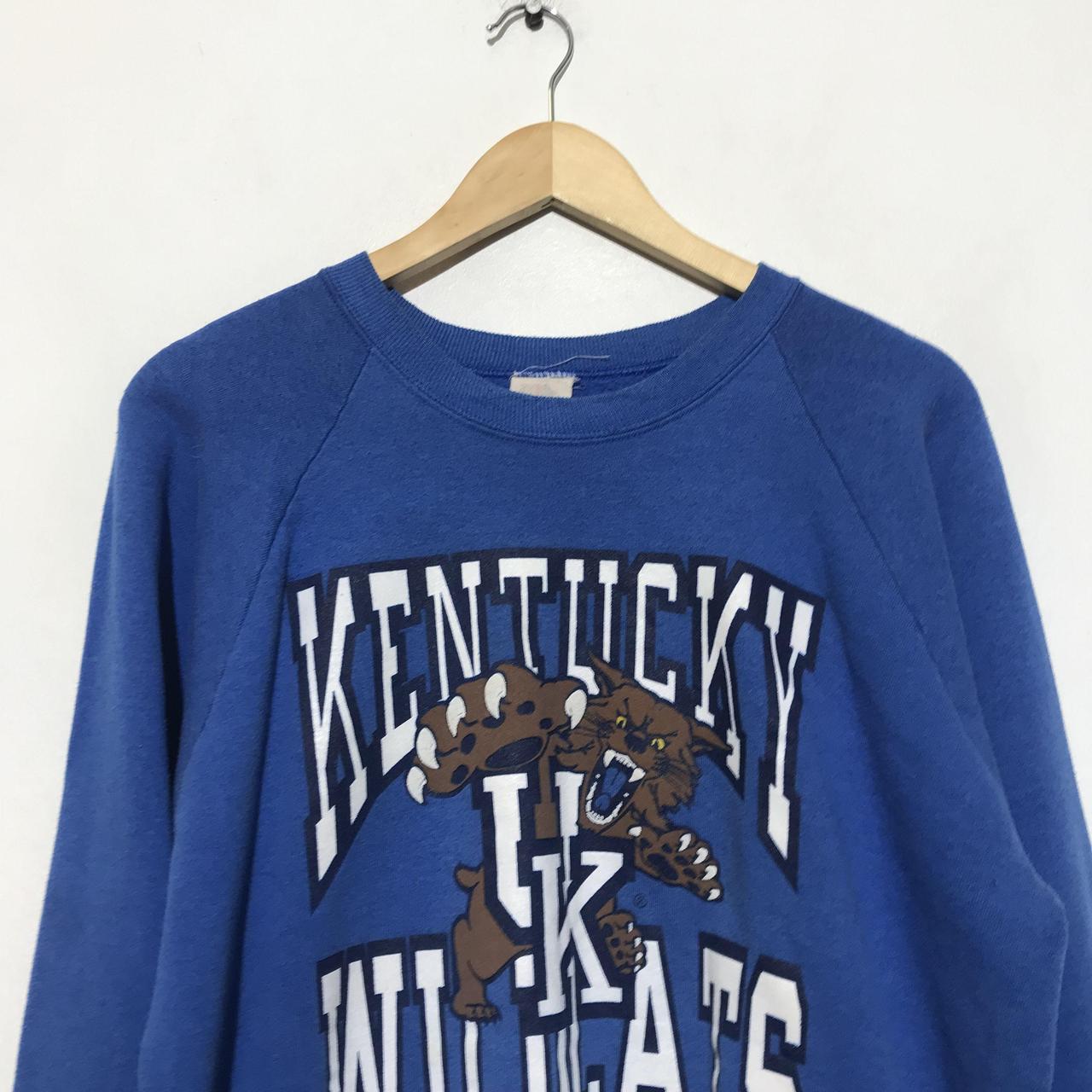 Vintage 90s Blue Kentucky Wildcats Graphic... - Depop