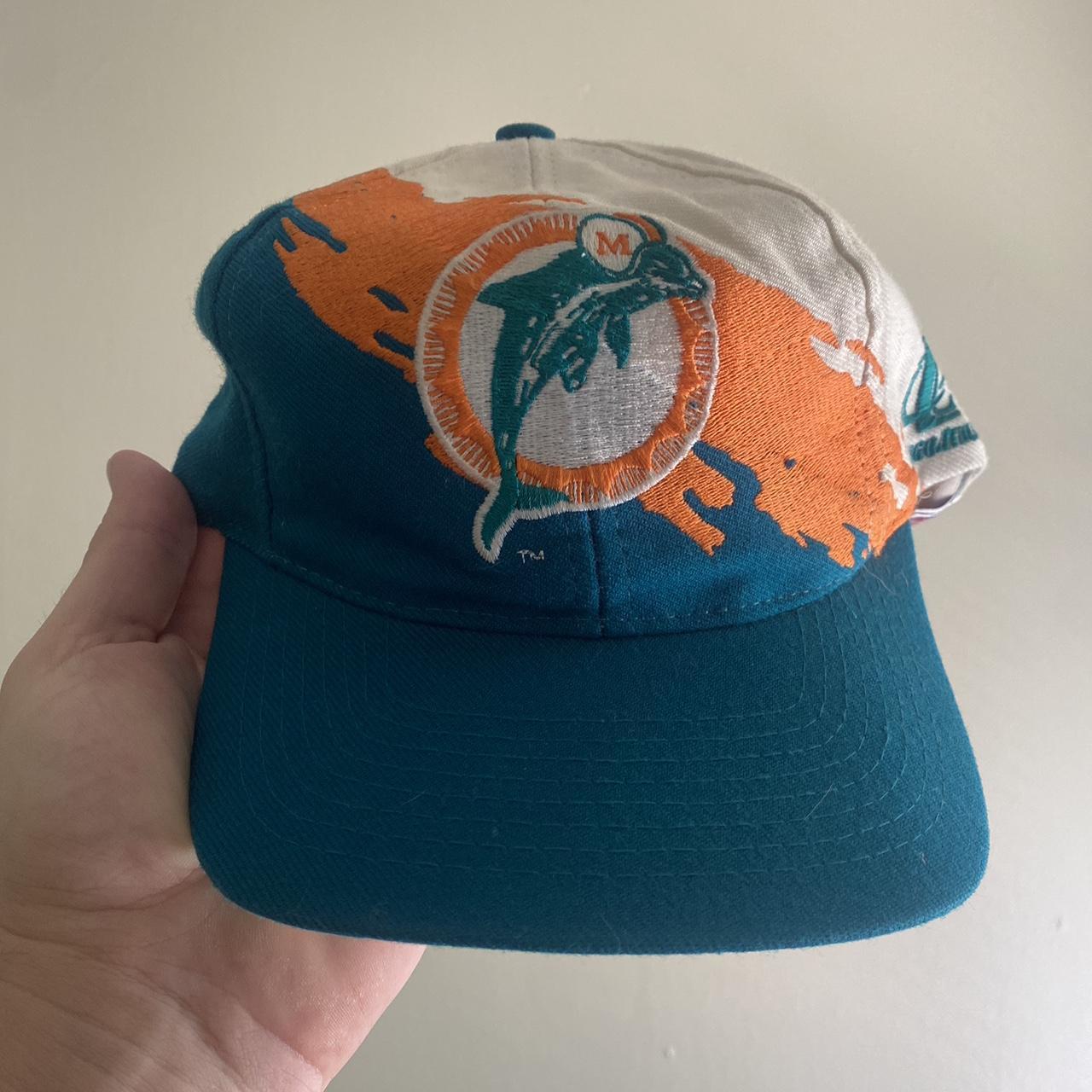 Vintage Miami Dolphins Velcro Cap signed by Cameron - Depop