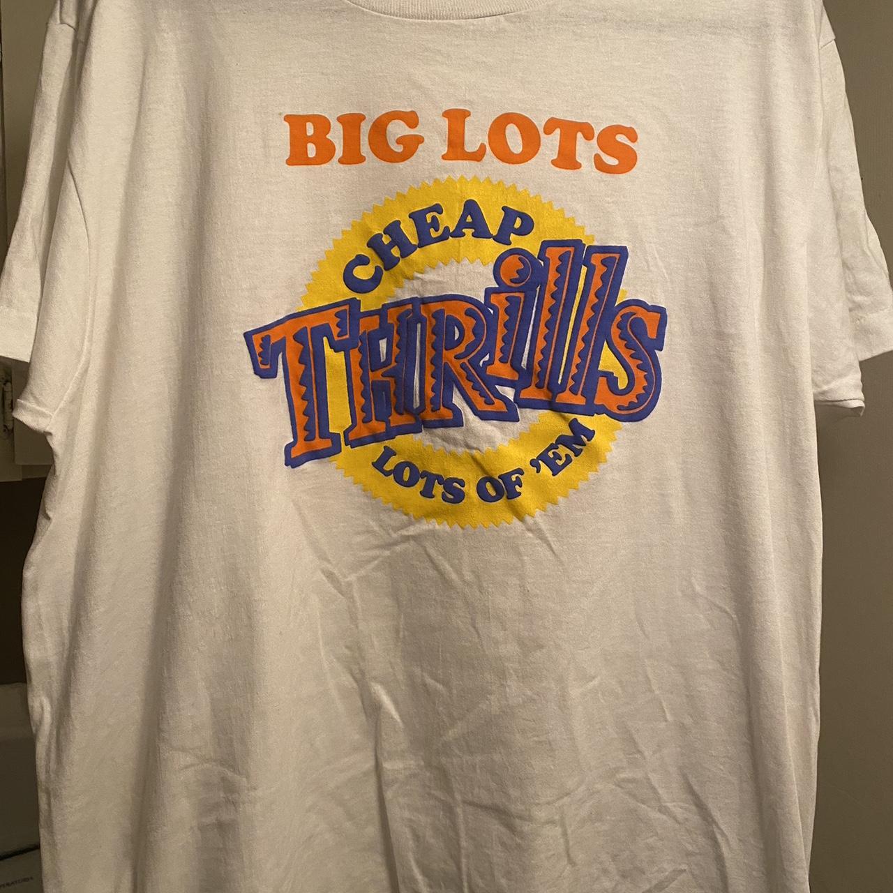Vintage Big lots “cheap thrills, lots of em” shirt Depop