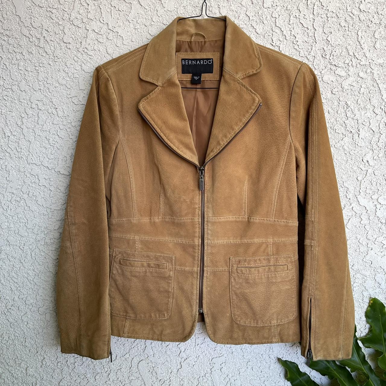 Bernardo popular Tan Leather Jacket