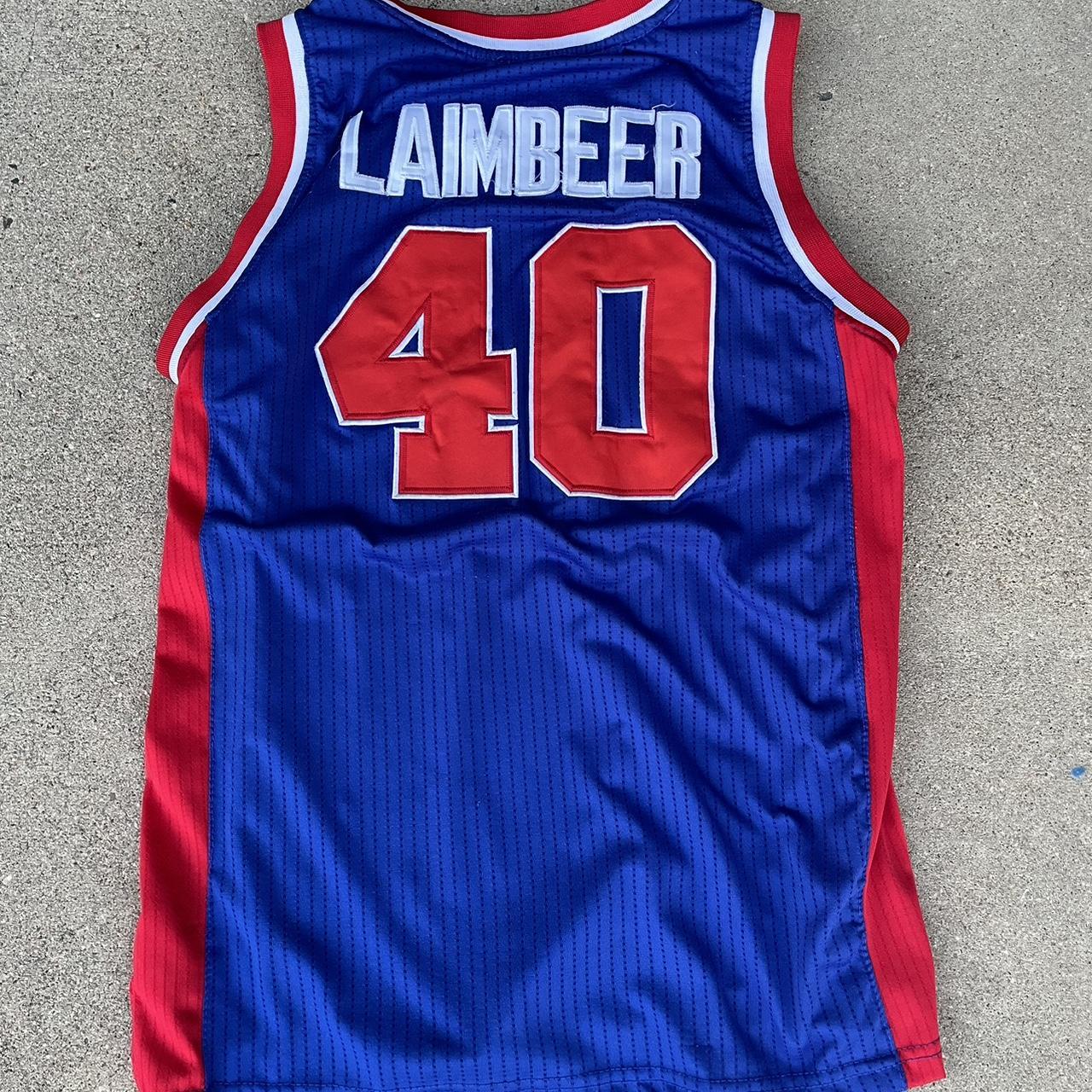 Vintage Pistons Bill Laimbeer NBA... - Depop