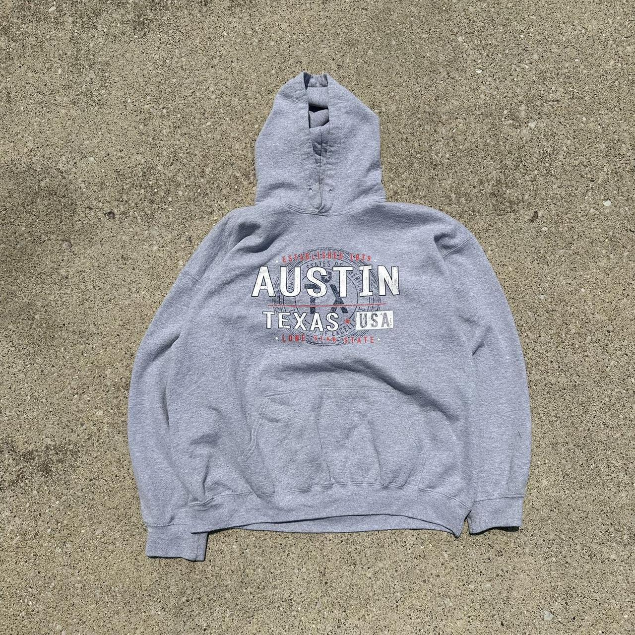 Vintage Austin Hoodie. Super clean look and... - Depop