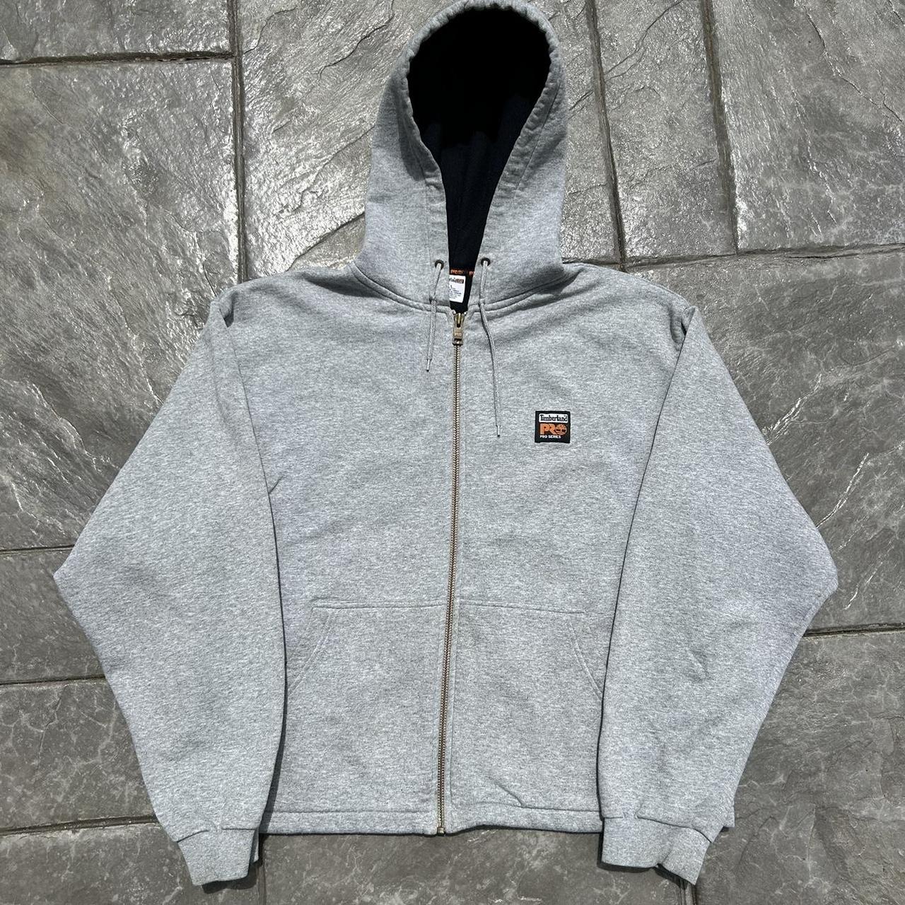 Gray heavyweight Timberland pro sweatshirt... - Depop