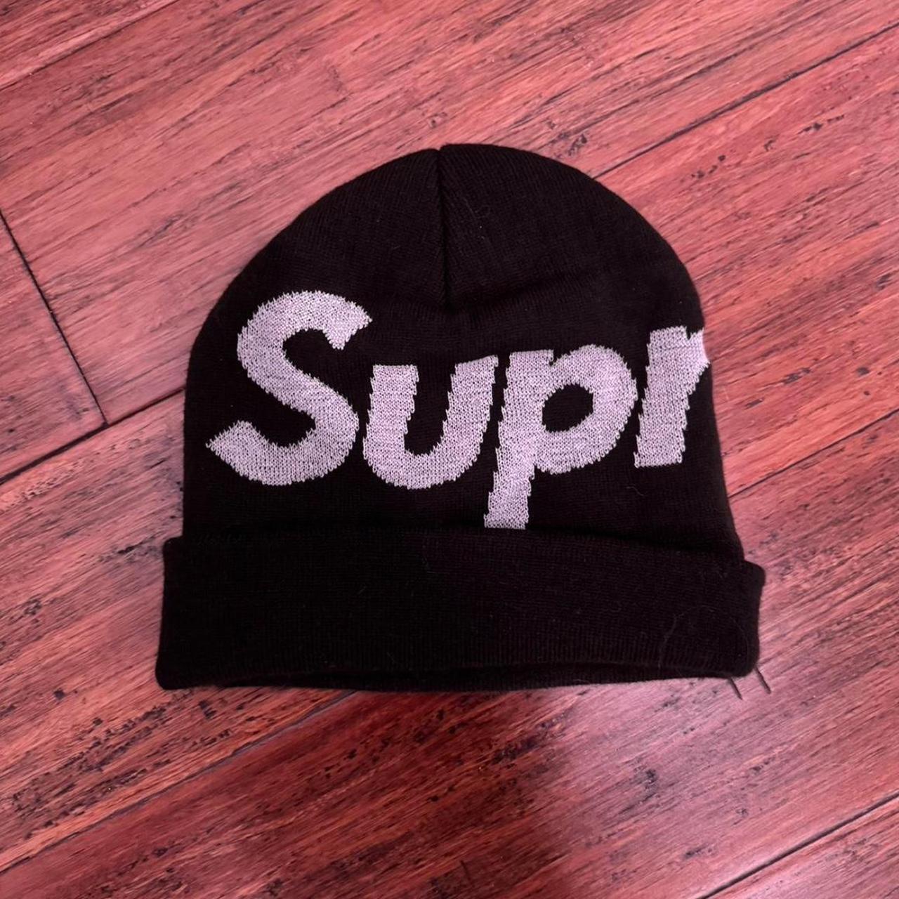 Supreme Big Logo Beanie Black Reflective, I will...