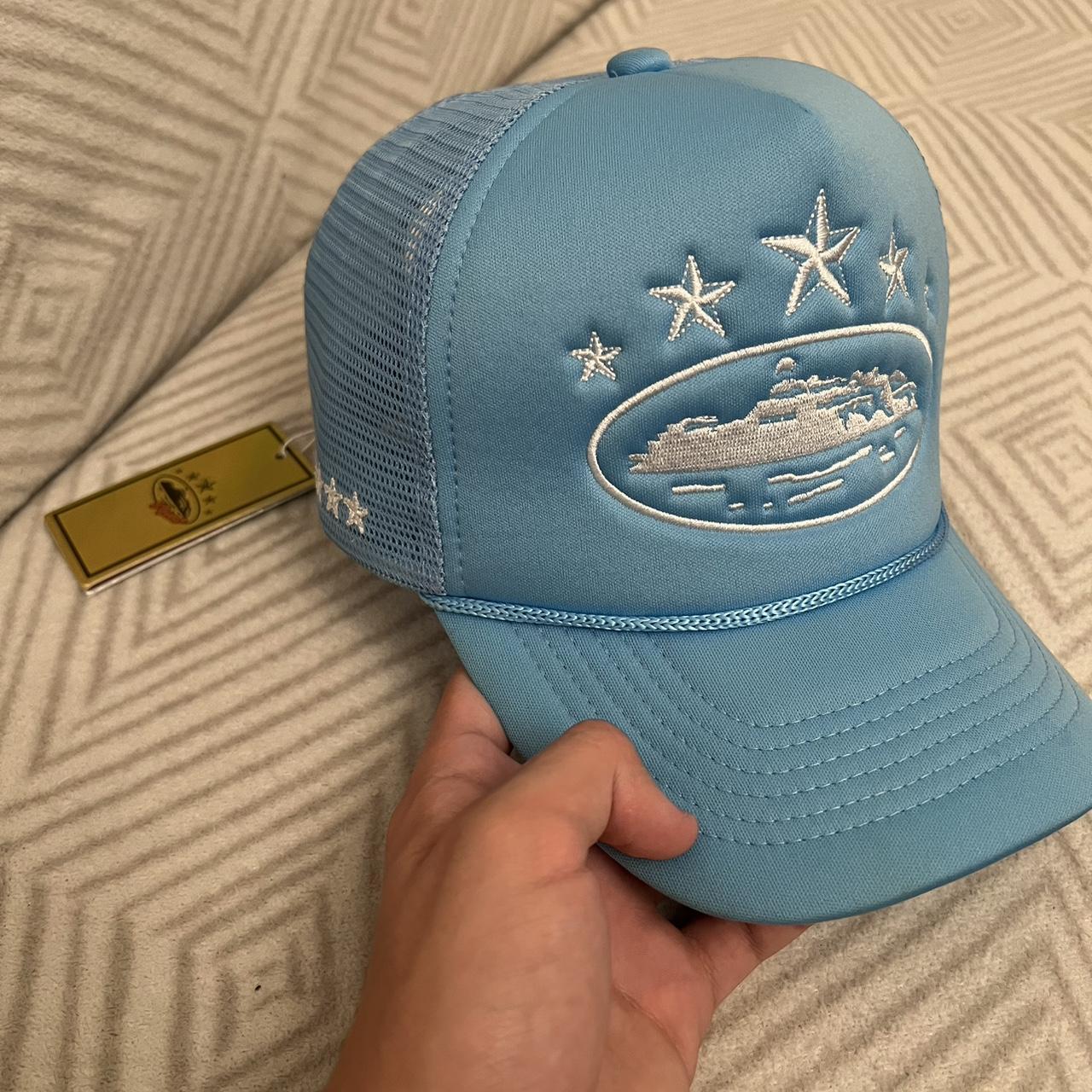 Corteiz blue hat worn once or twice selling because | Depop