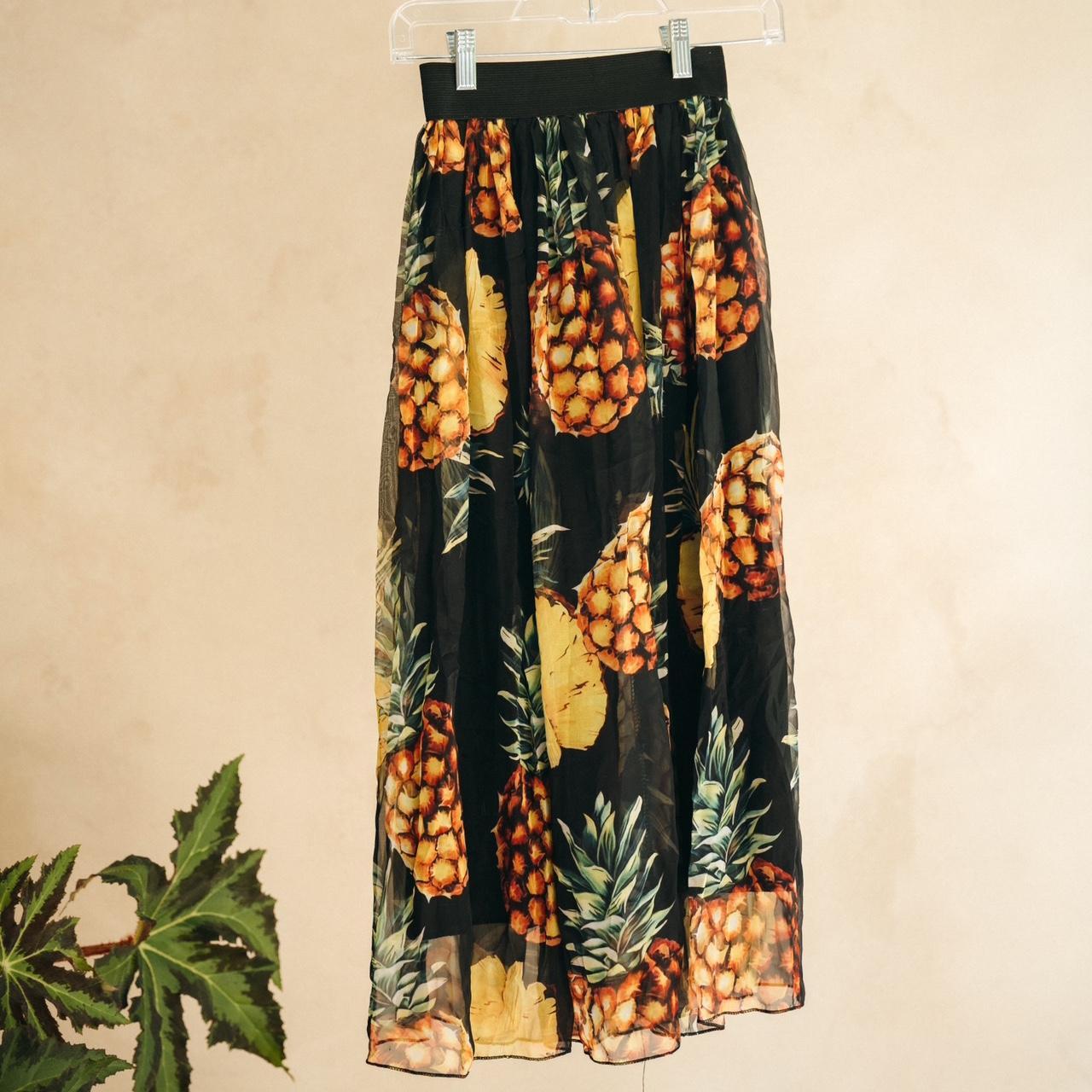 Pineapple maxi skirt hotsell