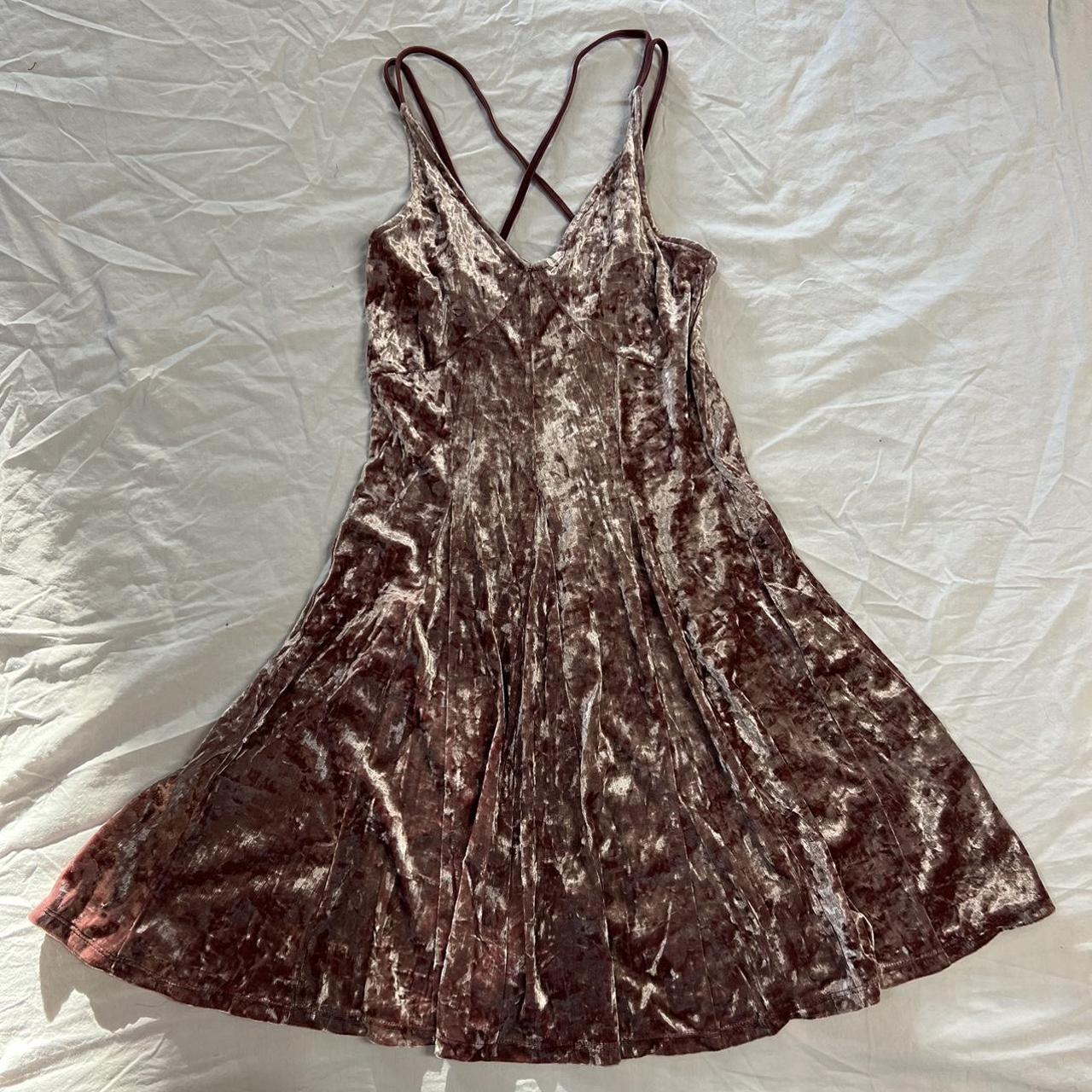 American eagle shop velvet dress