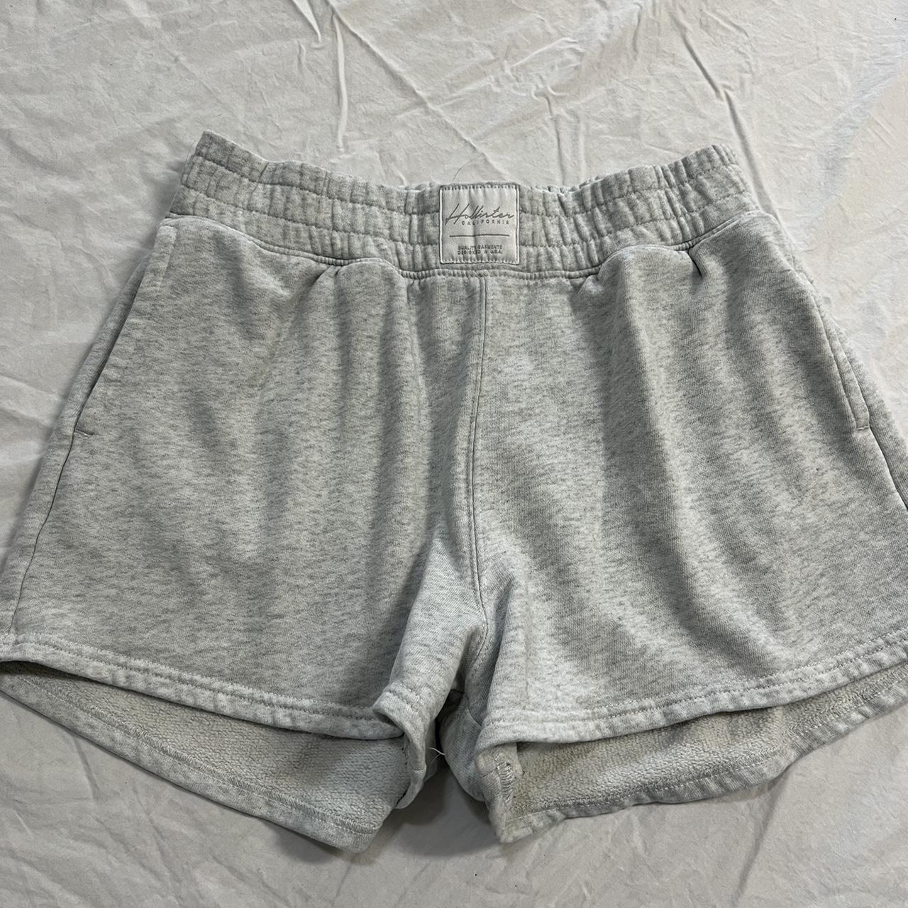 Hollister sweat shorts, gray, soft, size M,... - Depop