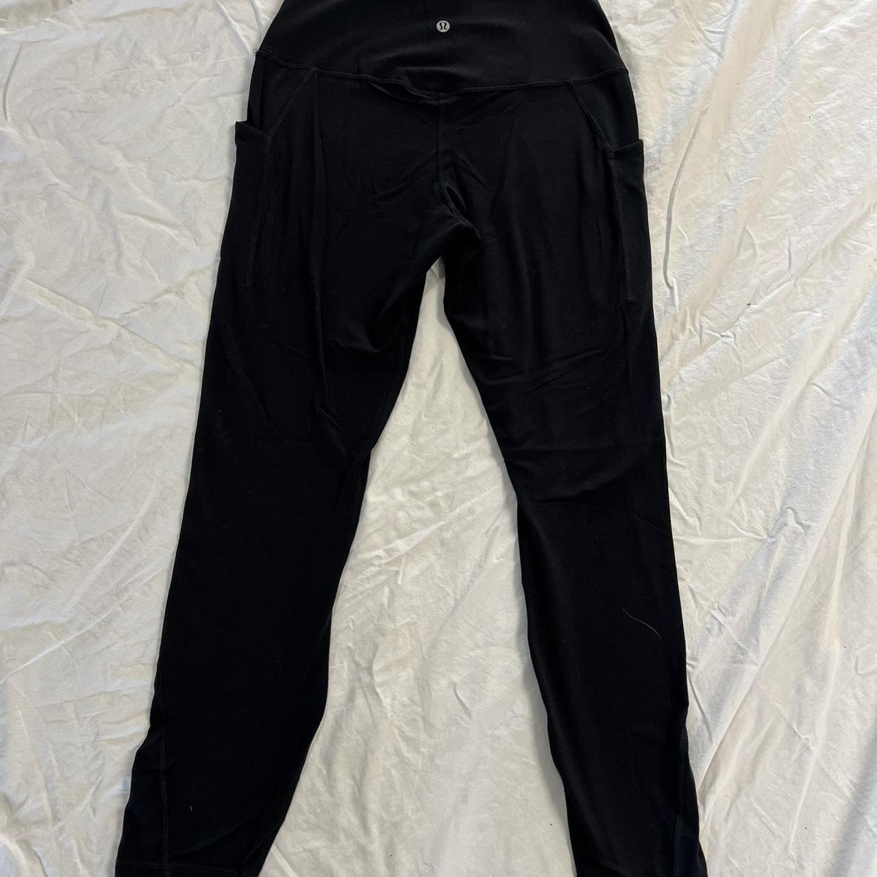 Lululemon full length leggings, black, size 8, side... - Depop