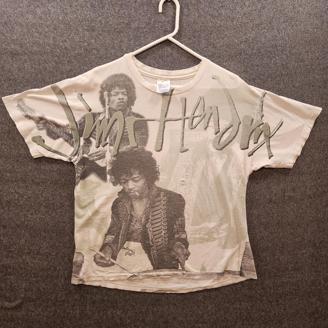 Vintage 90s Jimi Hendrix All Over Print T-shirt....