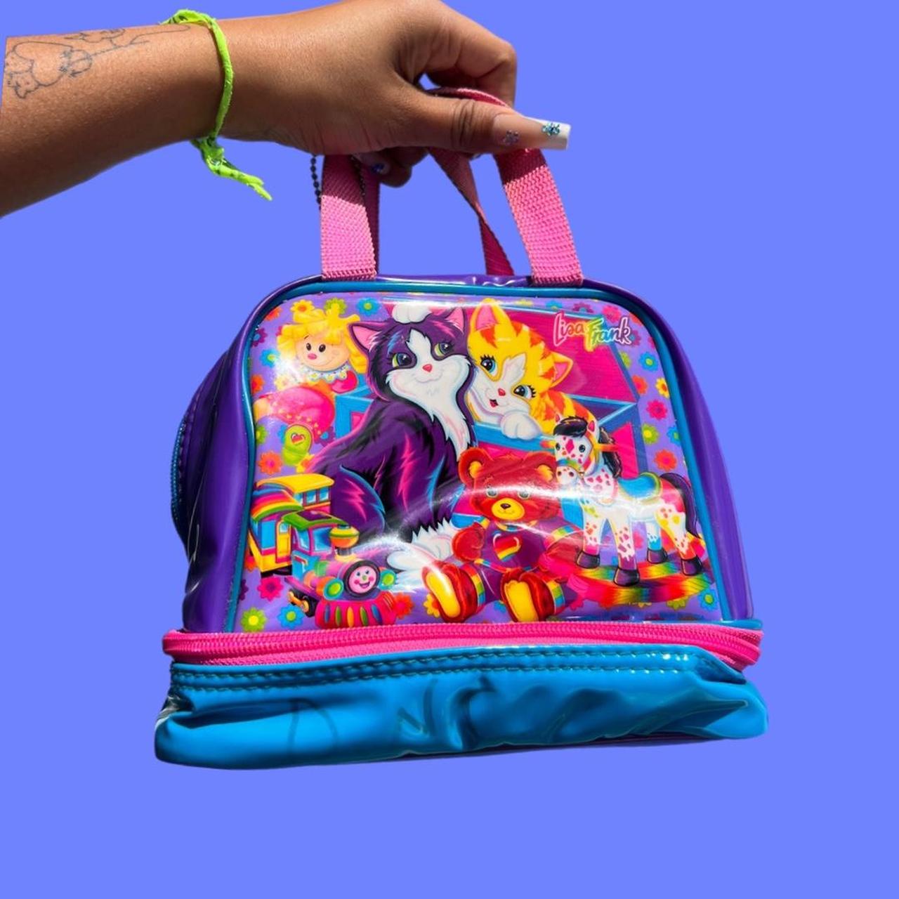 Loungefly Women's Lisa Frank Angel Kitty Crossbody: Handbags
