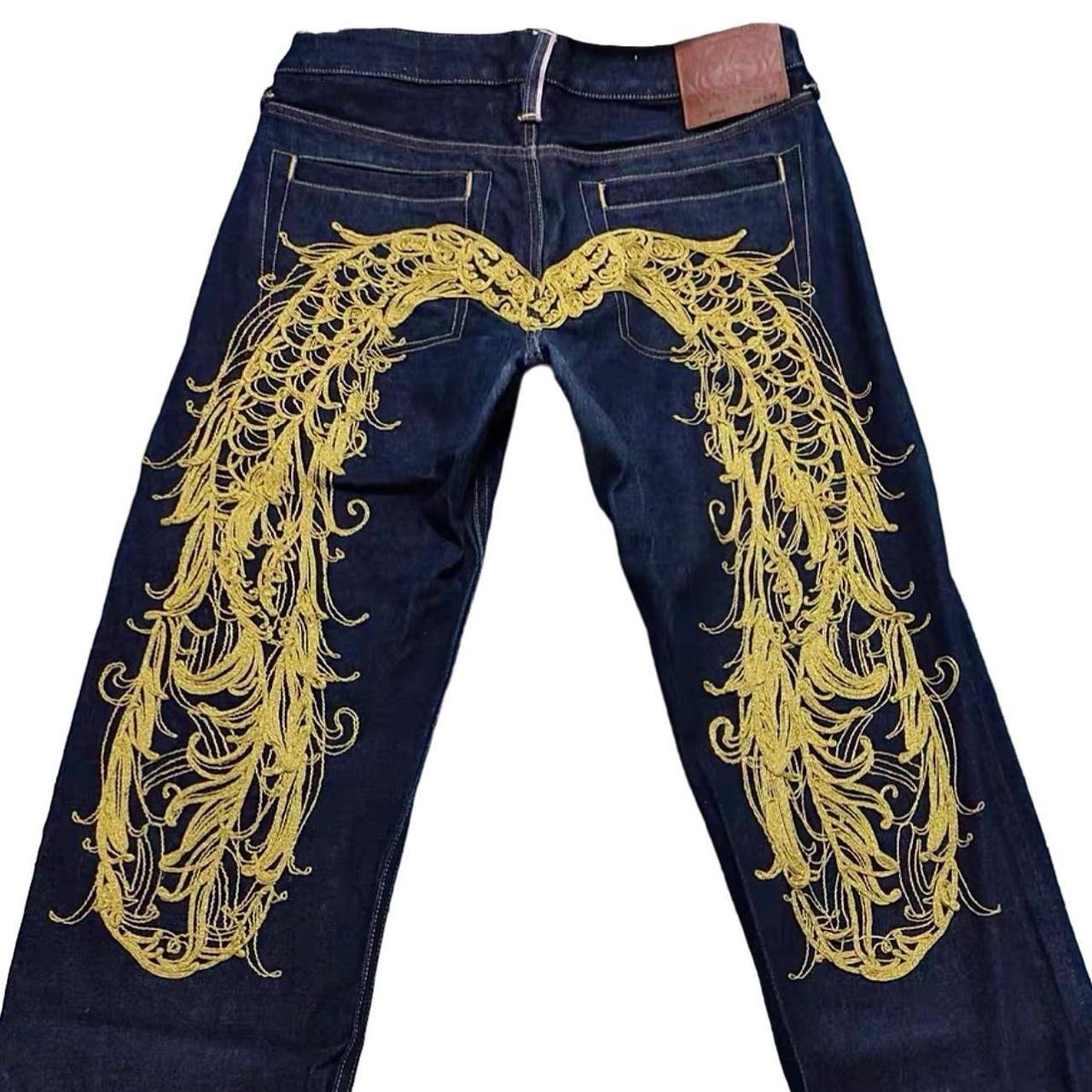 ʕ•̫͡•ʕ•̫͡•ʔ•̫͡•ʔ, 2004 Evisu Yellow Phoenix Embroidery...