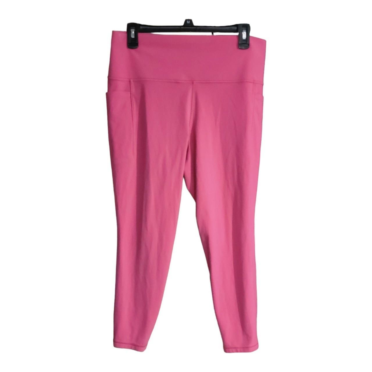 Athleta Pink Capri Leggings. Size XL. Excellent - Depop