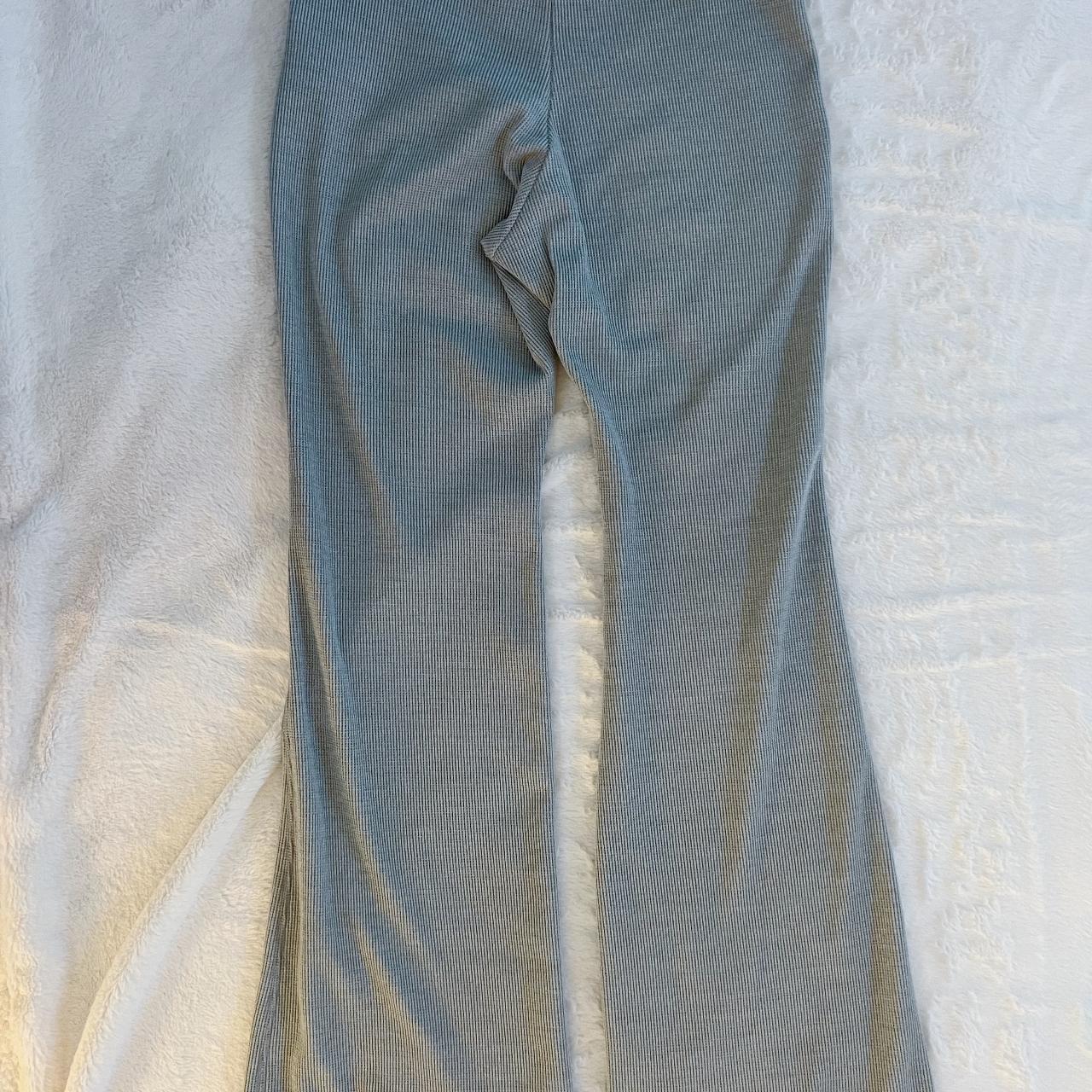 Hollisters gilly hicks grey flared ribbed leggings