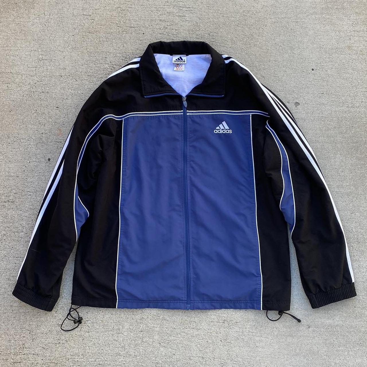 Vintage Adidas sweat jacket Waist adjustable Long... - Depop