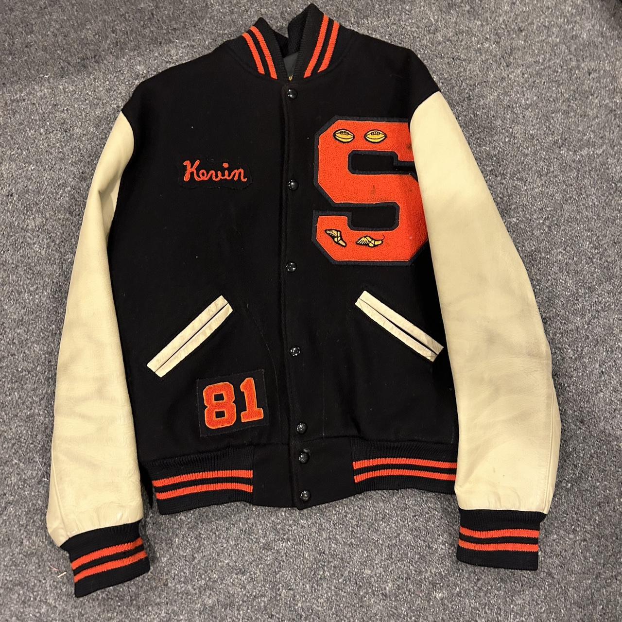 Vintage colts varsity satin jacket toddler 10/12 - Depop