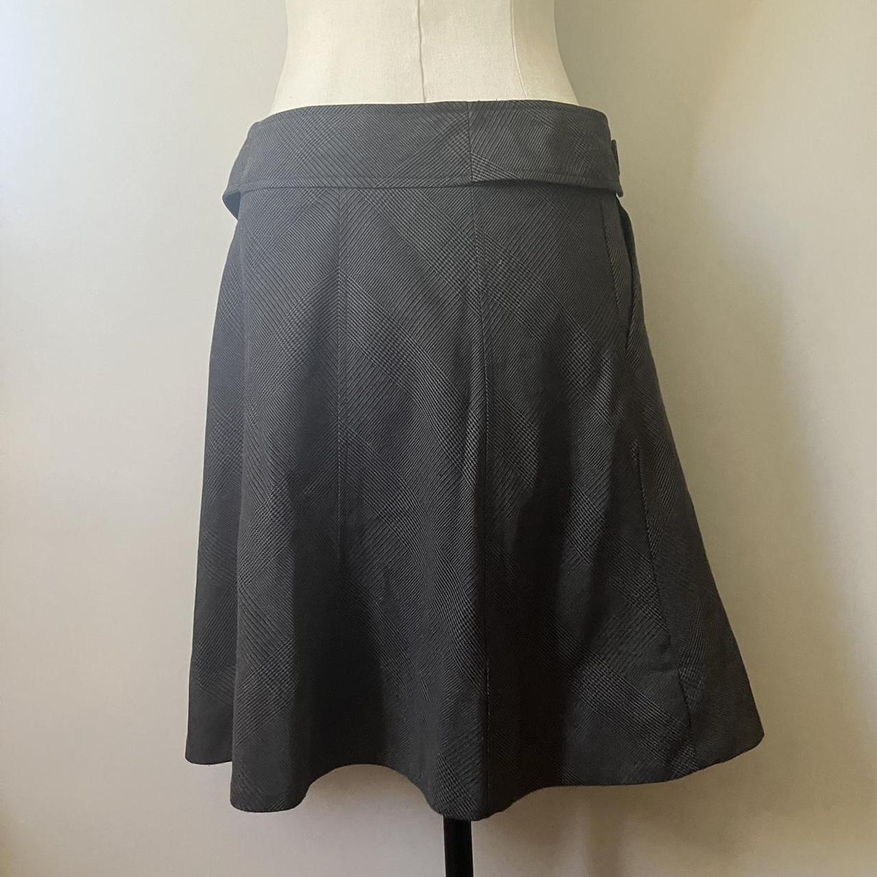 Grey twee button mini/midi skater skirt 🌪️🦭👽 SIZE:... - Depop