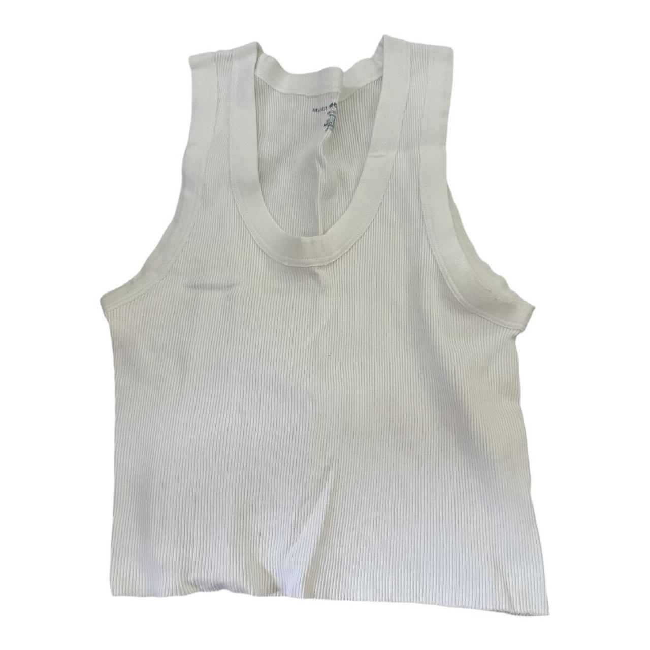 Brandy Melville Women's Tank top White One size – brandy
