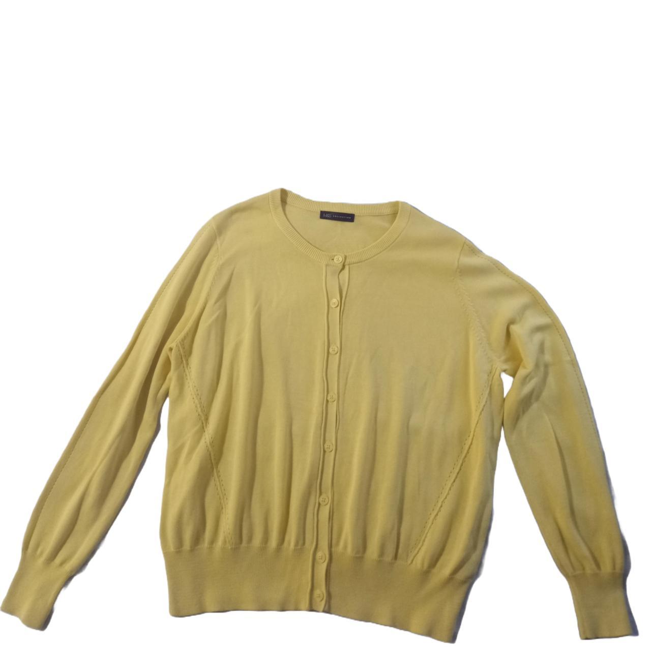 M&s yellow cardigan best sale