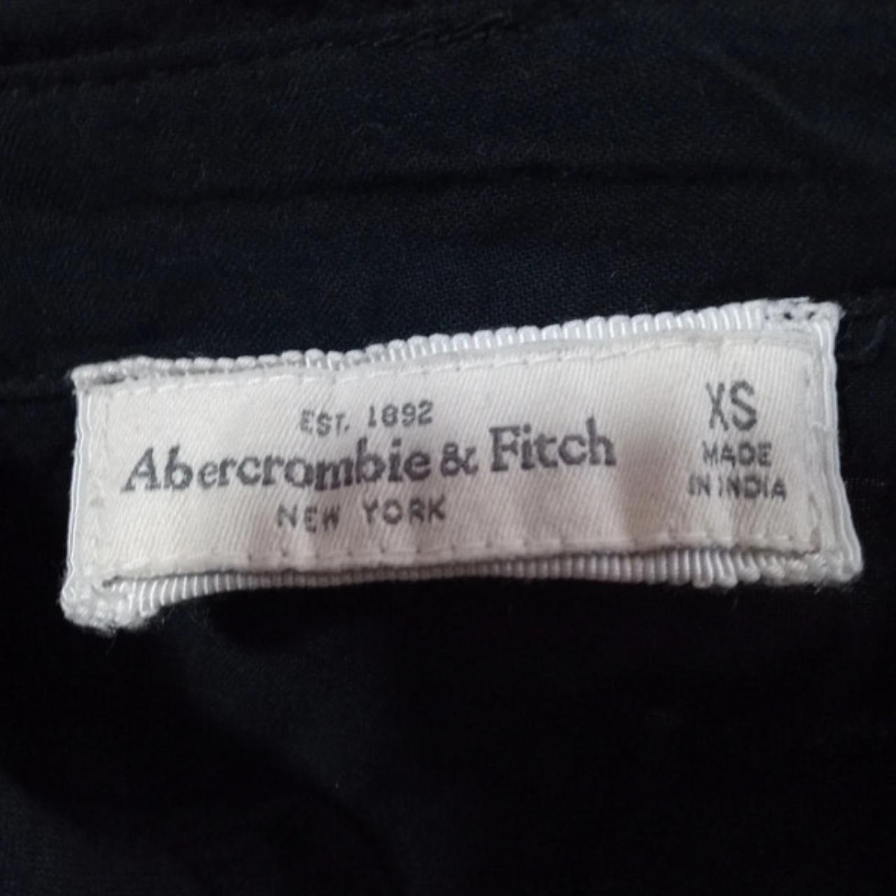 Abercrombie & Fitch Black button front long-sleeved... - Depop