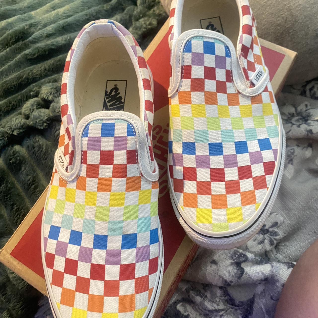 Rainbow vans size 6 best sale