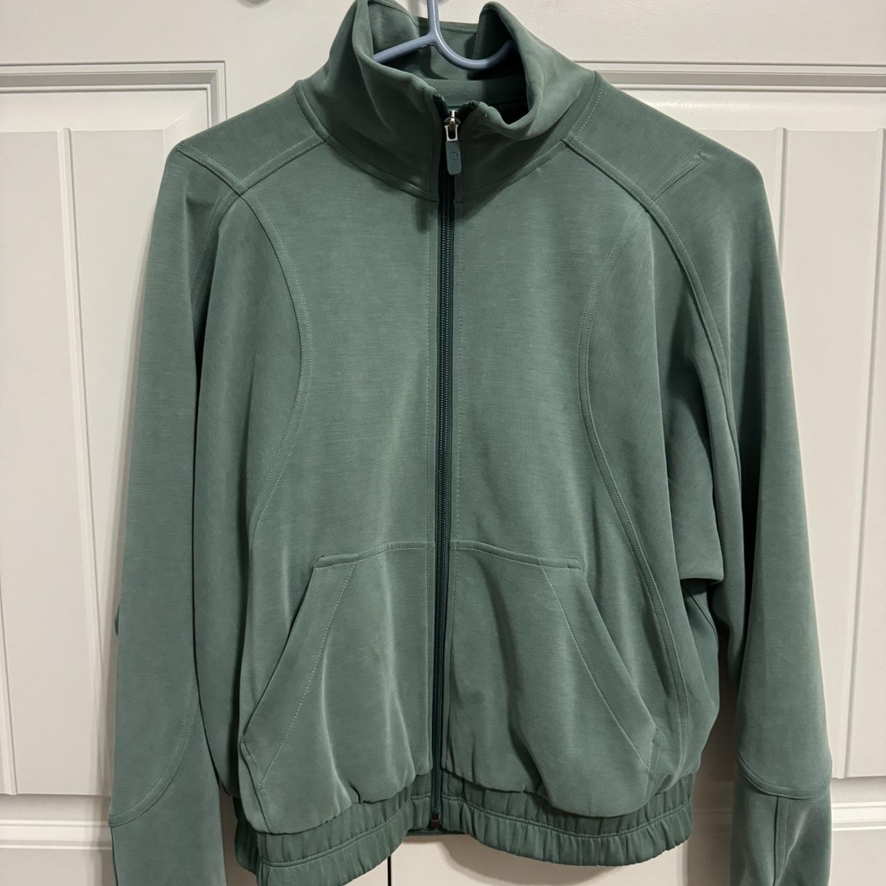 Lululemon grey zip hoodie jacket sweatshirt soft streme size 6