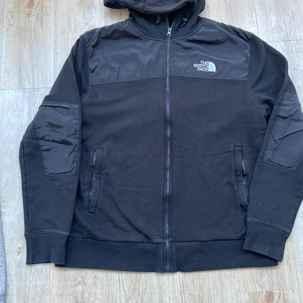 North Face Zipped hoodie jacket - Depop