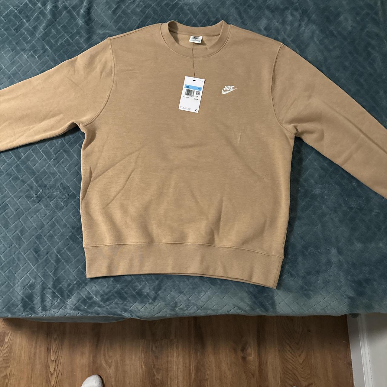 nike tan sweater