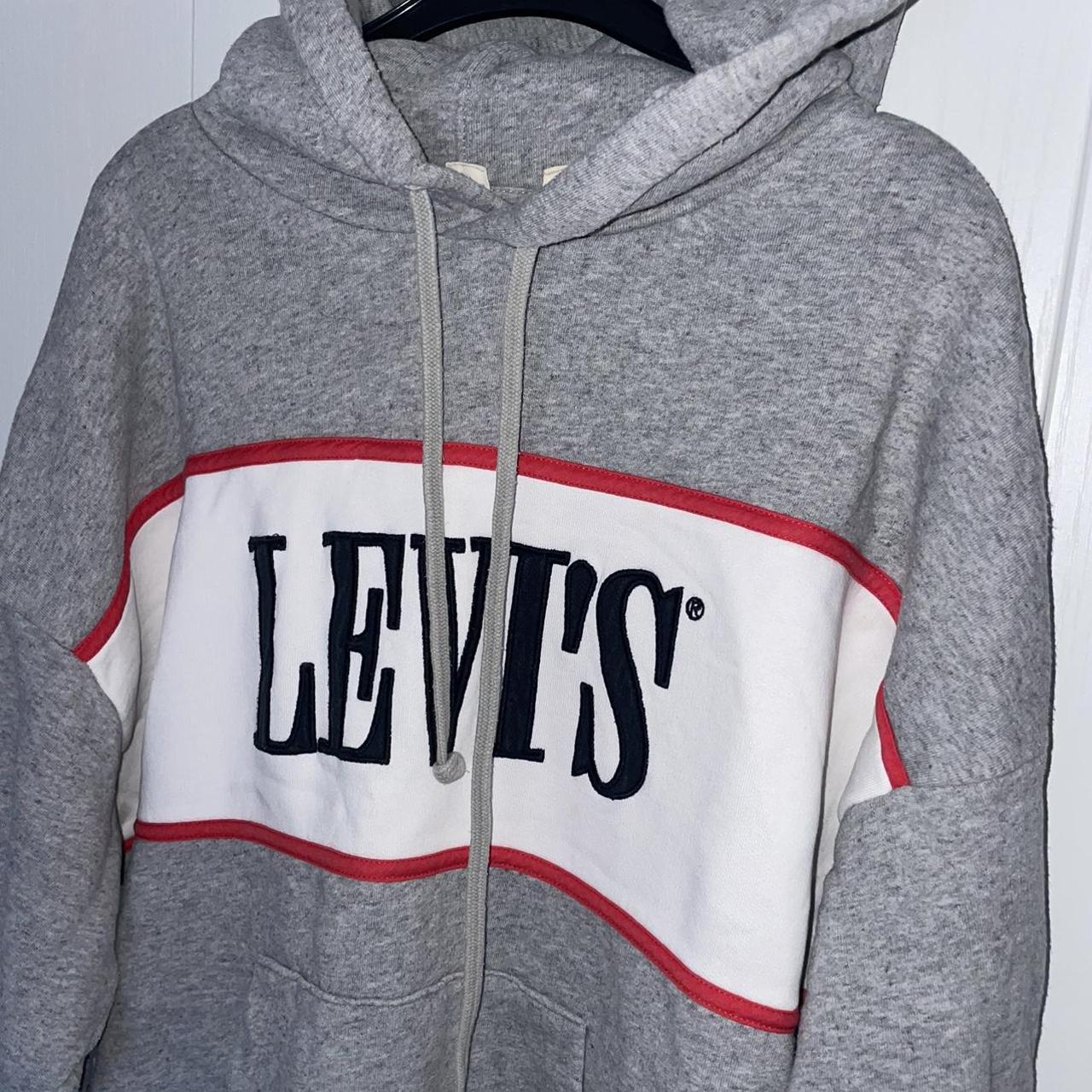 LEVIS oversize boyfriend hoodie fleece Depop