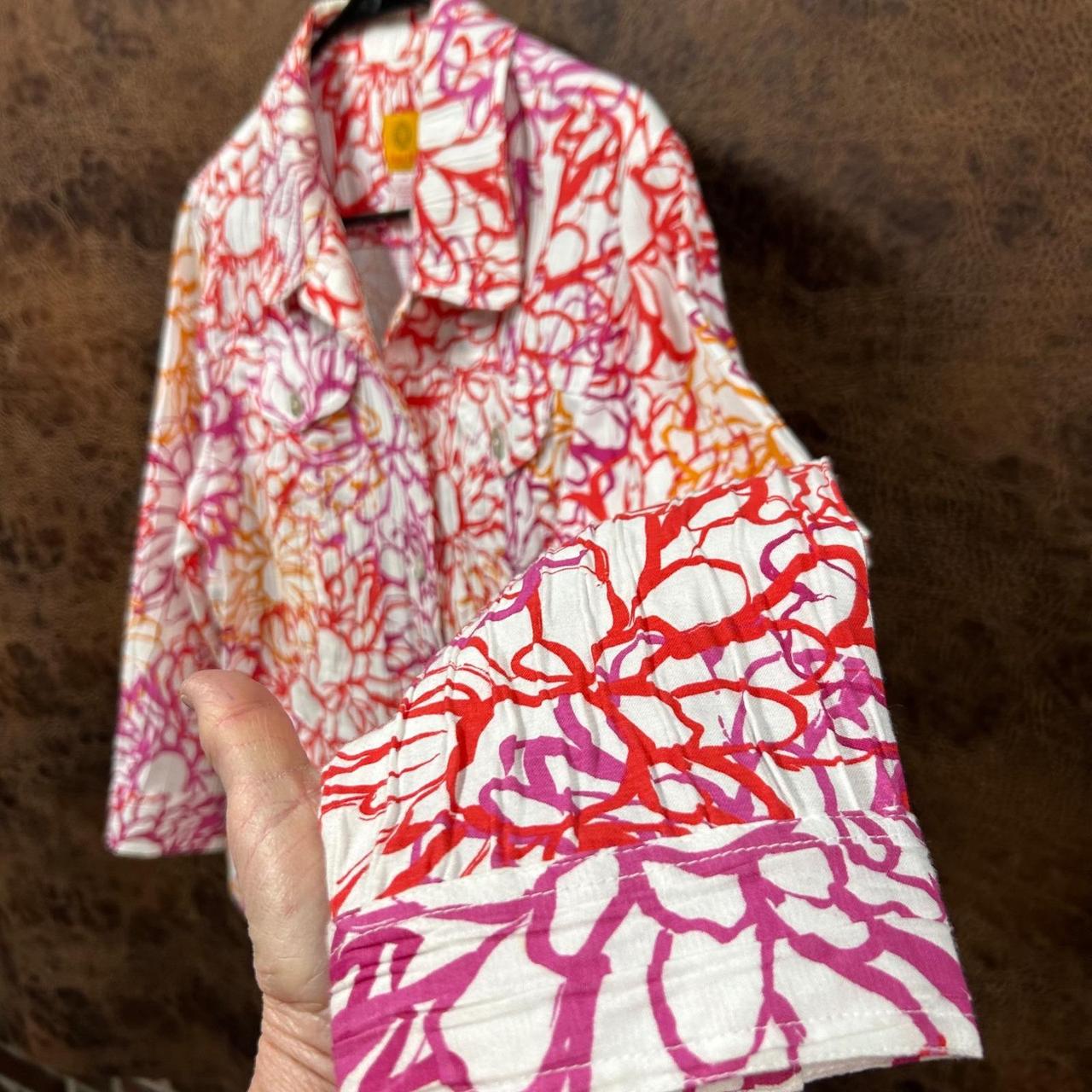 Ruby Rd. Women's Plus size Jacket - Orange/Pink -… - image 5