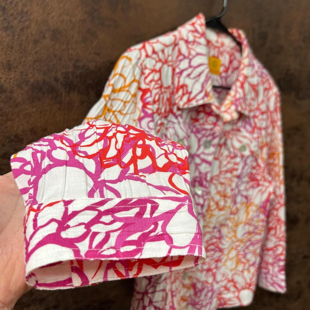 Ruby Rd. Women's Plus size Jacket - Orange/Pink -… - image 4