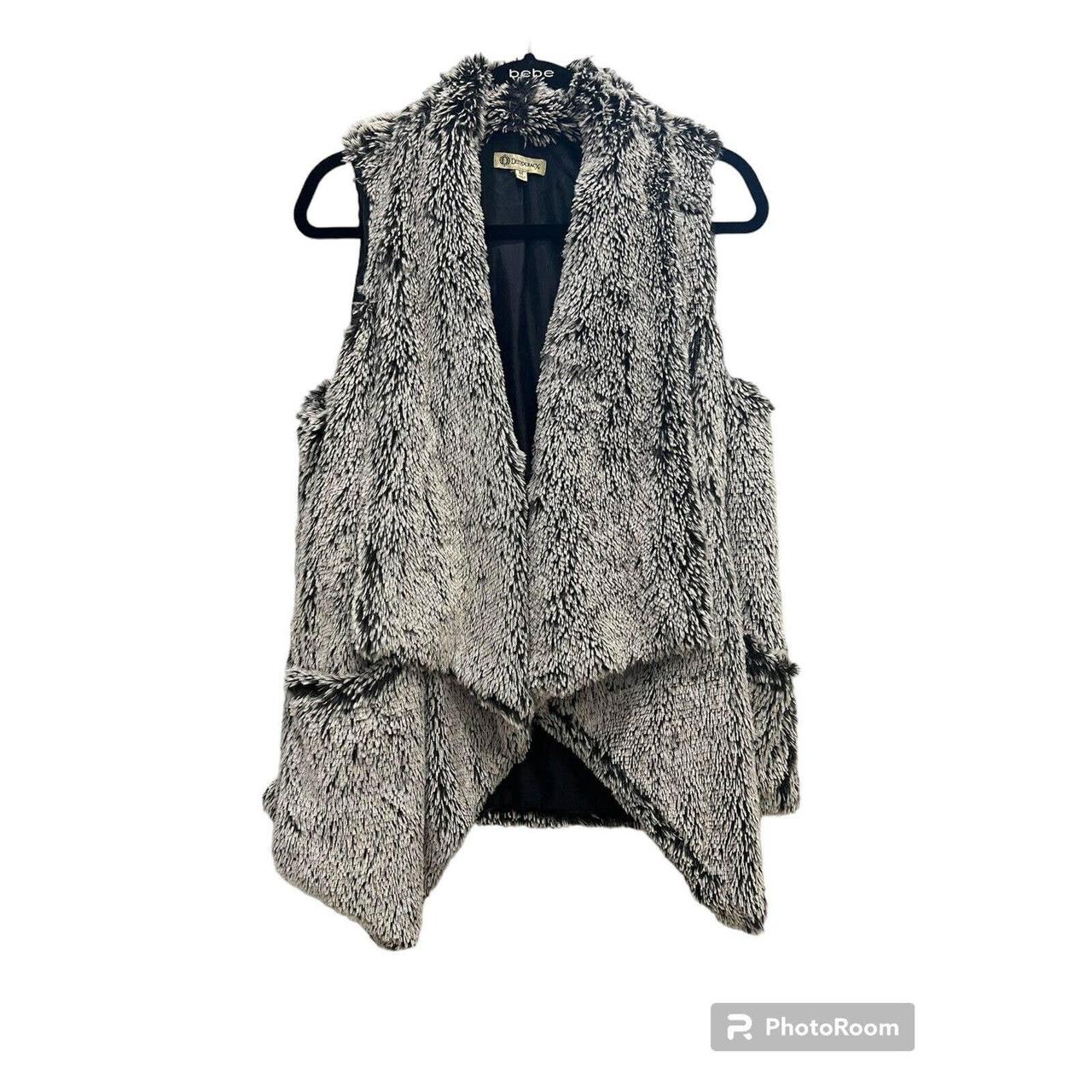 Democracy faux outlet fur vest