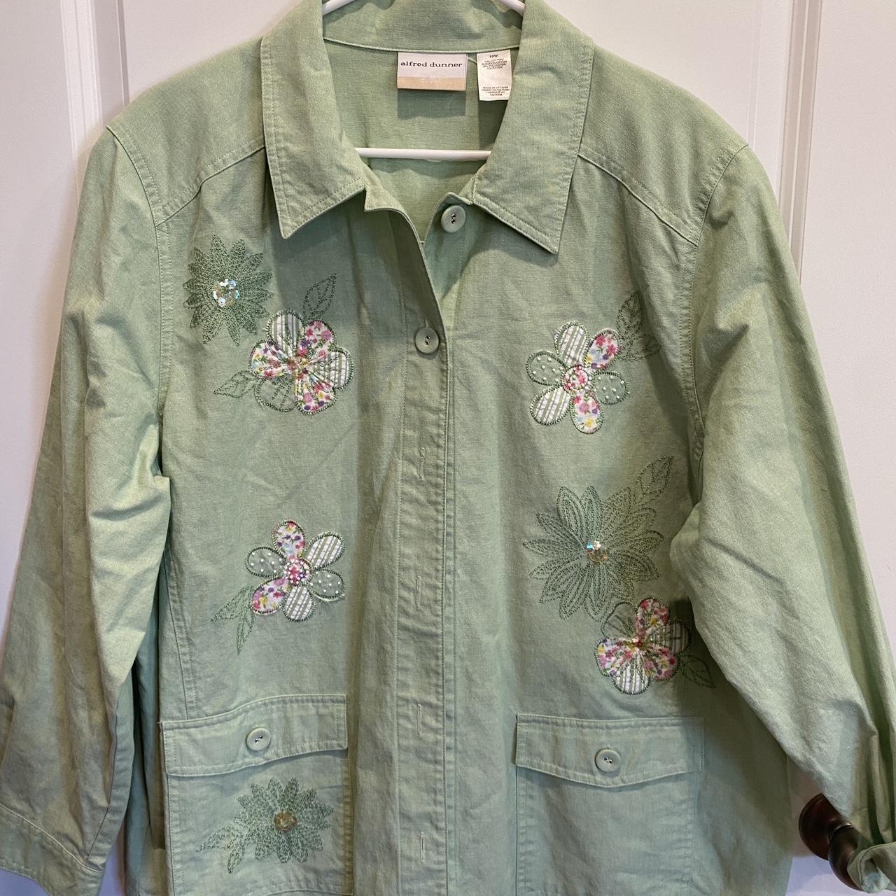 Alfred Dunner Floral Embroidered Jacket