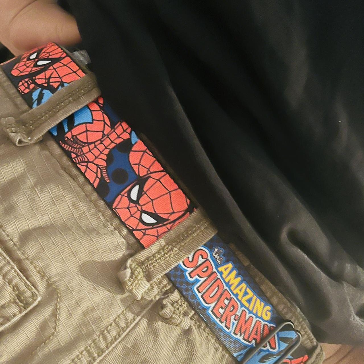 Spider-Man buckle down belt fits 24-38 inches... - Depop