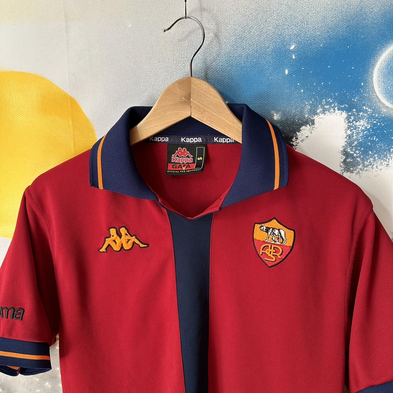 🩸RARE🩸 Kappa Roma Vintage Jersey I will be grateful | Depop