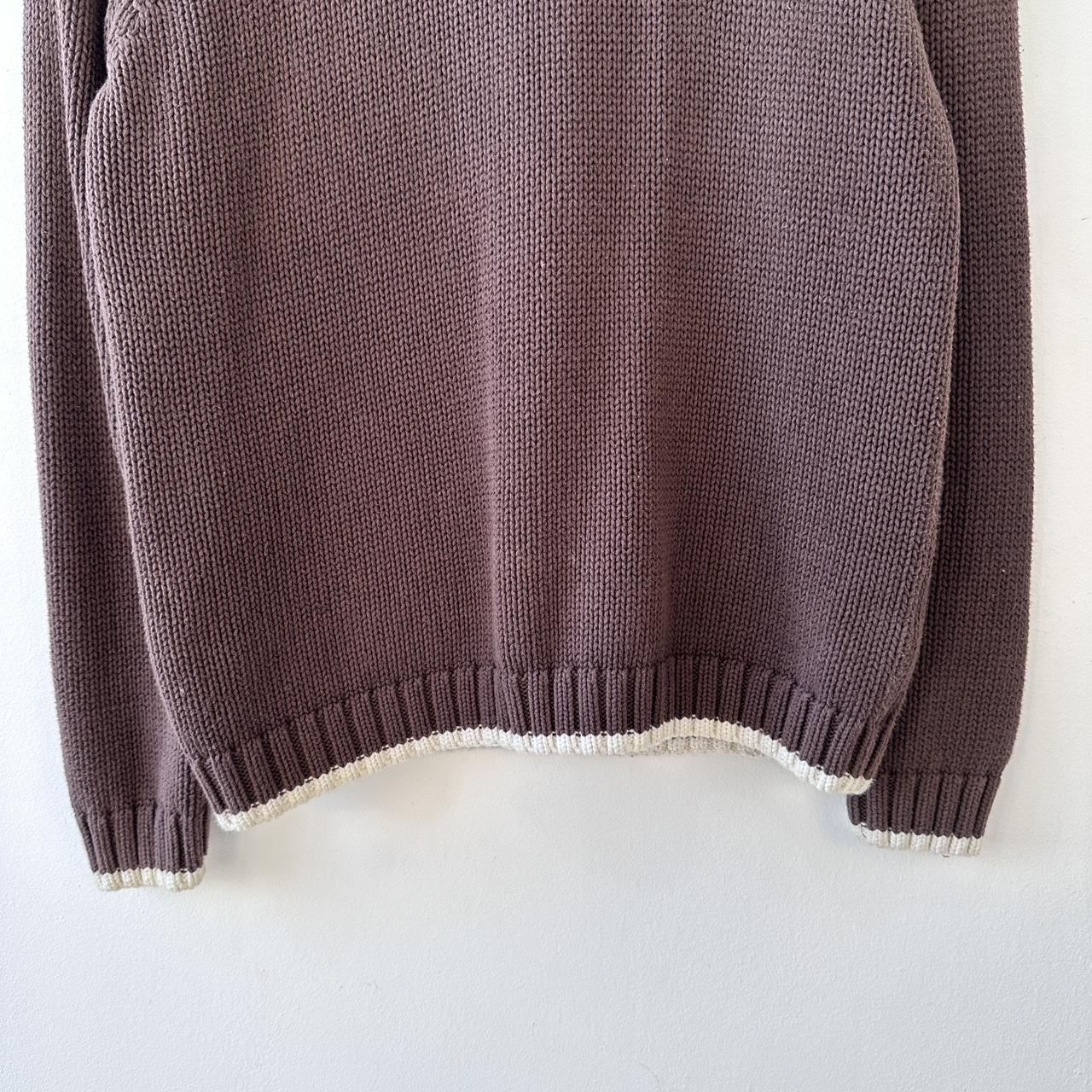 Yves Saint Laurent Men's Sweater - Brown/Burgundy… - image 7