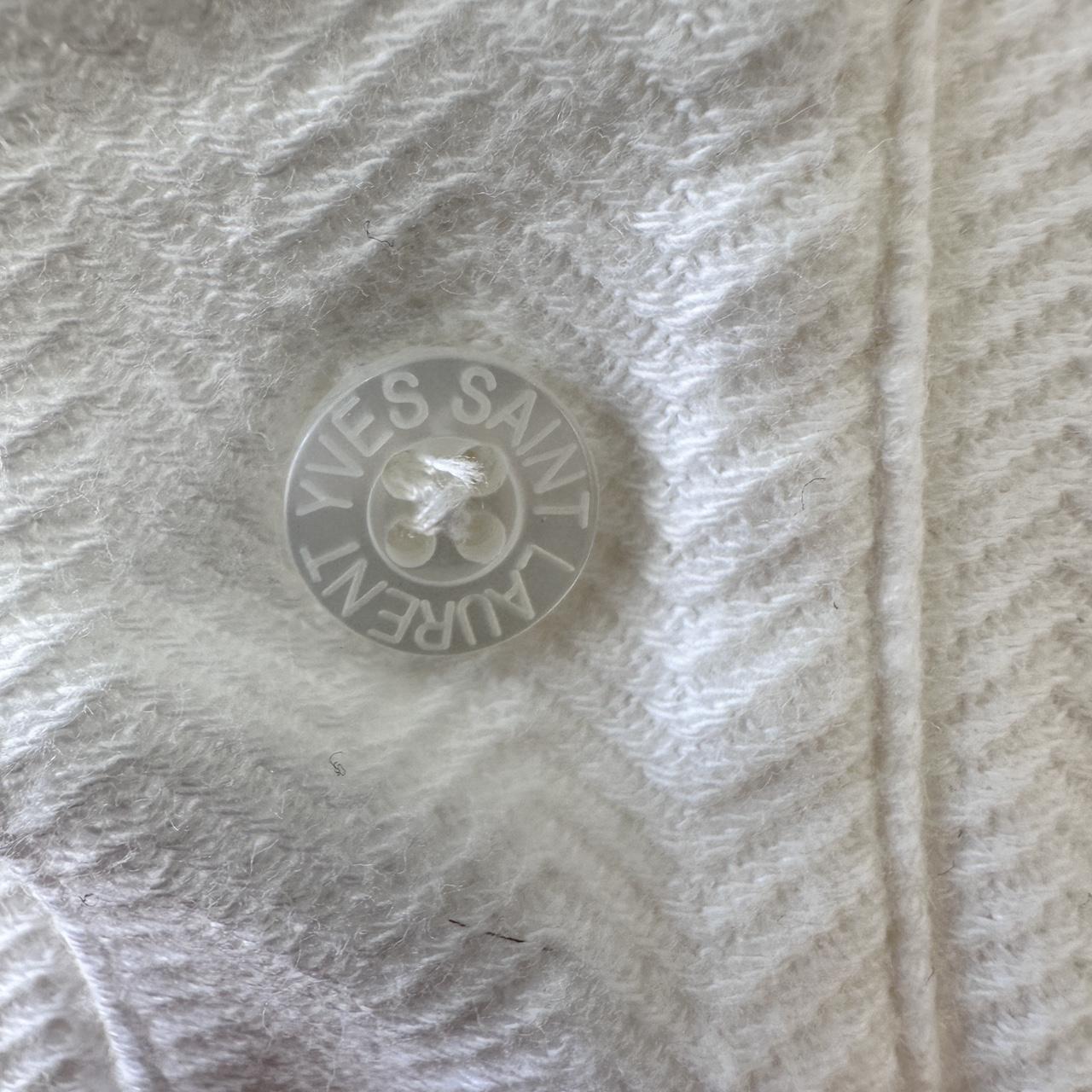 Yves Saint Laurent Men's Polo shirt - White - XXL… - image 4