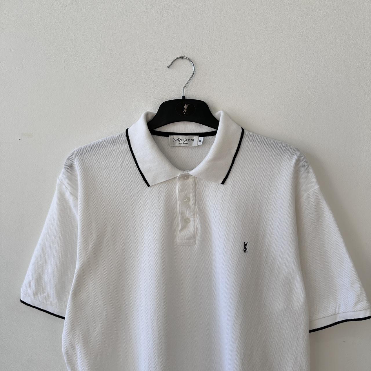 Yves Saint Laurent Men's Polo shirt - White - XXL… - image 2