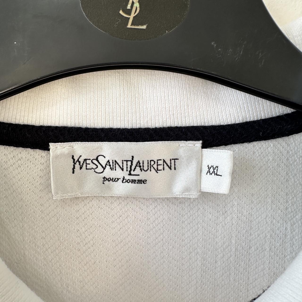 Yves Saint Laurent Men's Polo shirt - White - XXL… - image 3