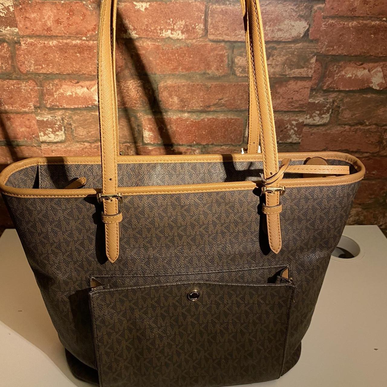 Michael Kors large signature mini signature canvas. Depop