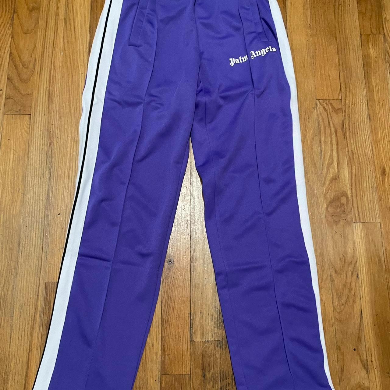 Palm Angels Track Purple Pants MESSAGE BEFORE BUYING... - Depop