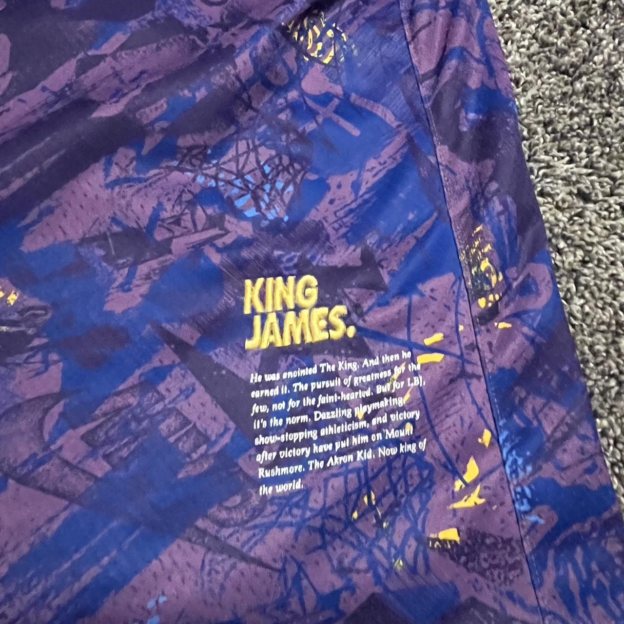 kids Lebron James Lakers t-shirt worn once size - Depop