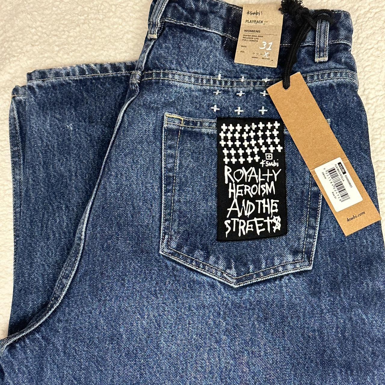 Ksubi Women's Navy Jeans | Depop