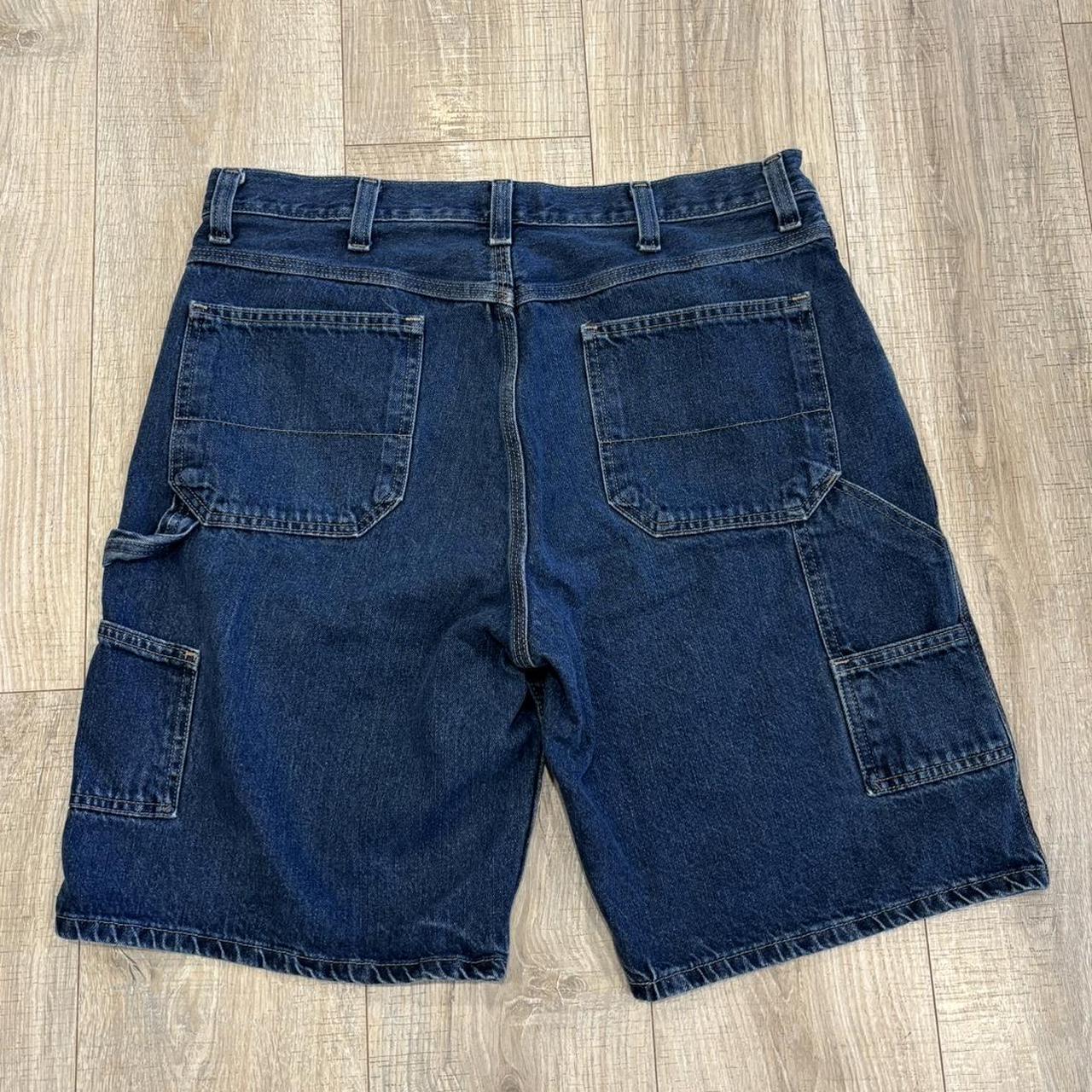 Y2K No Bounderies Carpenter Jean Shorts (baggy... - Depop